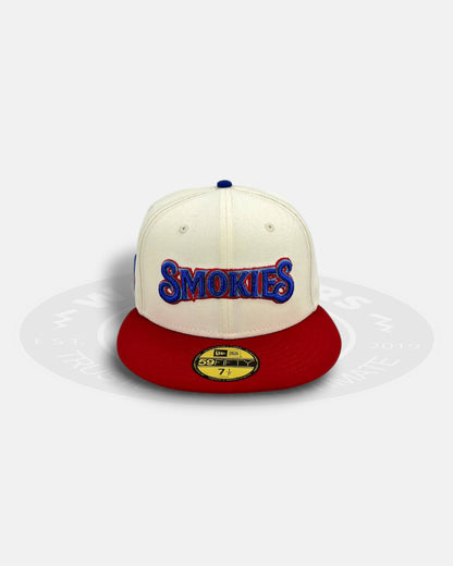 Tennessee Smokies Chrome/Red Retro Two Tone Series 59Fifty Fitted Hat