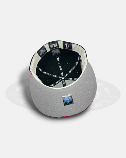 Omaha Storm Chasers Tropical Crest Black Teal Two Tone Series 59Fifty Fitted Hat