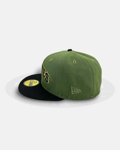 Pittsburgh Pirates Clemente Tribute Olive Black Two Tone Series 59Fifty Fitted Hat