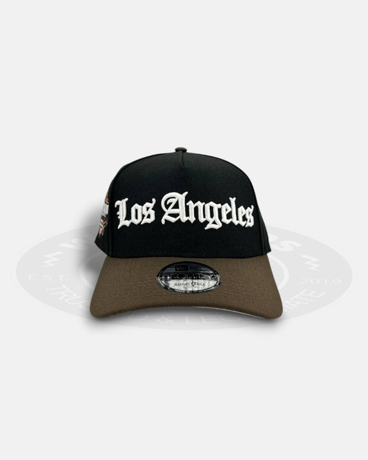 Los Angeles Dodgers Walnut Realm 9FORTY A-Frame Snapback Hat