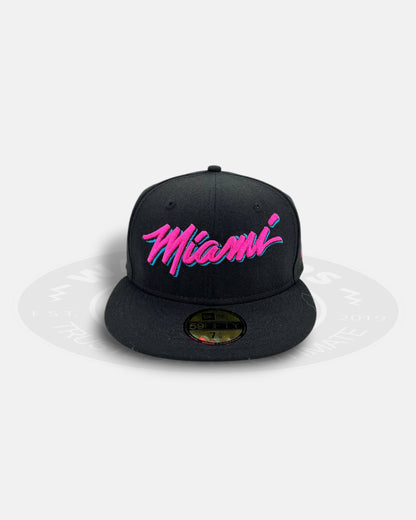 Miami Heat Neon Vice Pulse 59FIFTY Fitted Hat