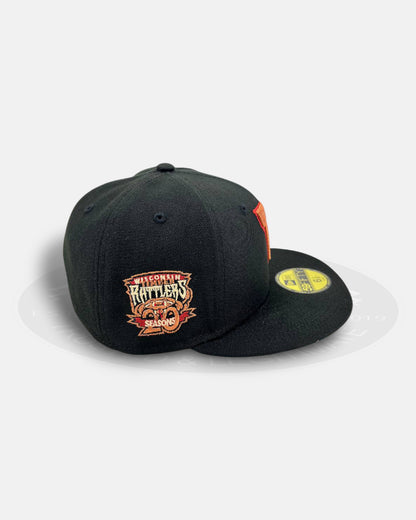 Wisconsin Timber Rattlers Black Ember 59FIFTY Fitted Hat