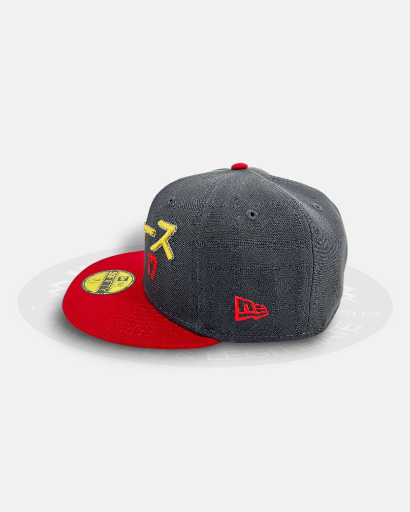 Los Angeles Dodgers Crimson Flipline 59FIFTY Fitted Hat