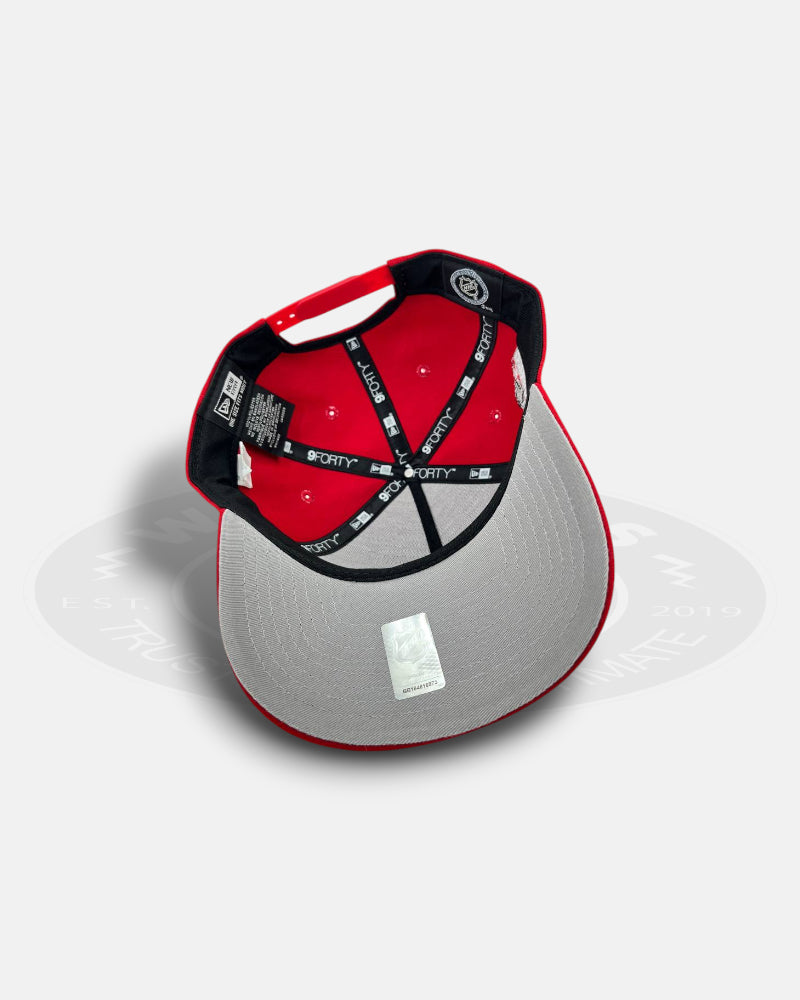 Detroit Red Wings Scarlet Motion 9FORTY A-Frame Snapback Hat