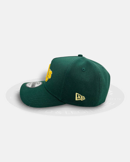 Oakland Athletics Cascade Green Crest 9FORTY A-Frame Snapback Hat