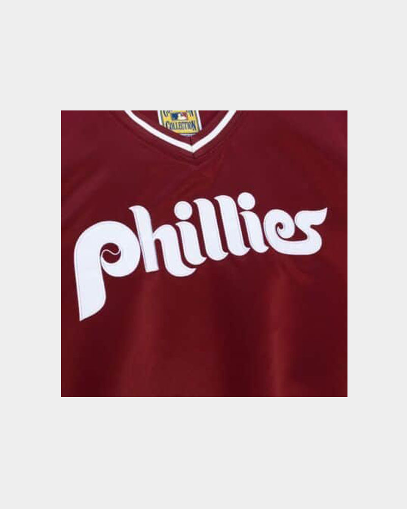 Sideline Pullover Satin Jacket Philadelphia Phillies